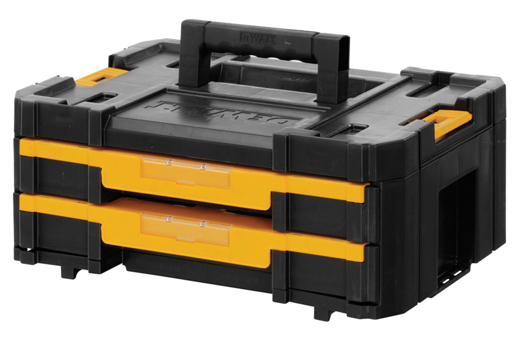 スナップオン　KRW200 OEM プラスチック製ストレージボックス 黒と黄色 DEWALT DWST1-70706 Stacking case
